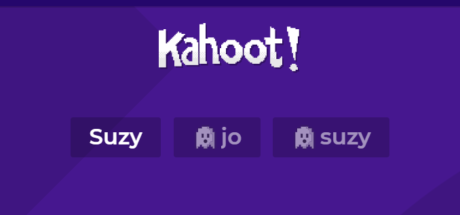 screenshot example of what the play again mode would look like with 'Ghosts' of previous people who played the Kahoot before.