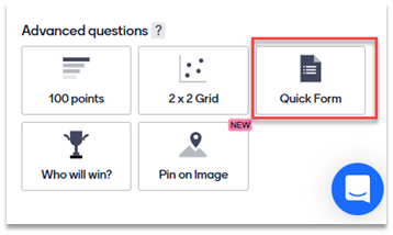 Quick Forms in Mentimeter image