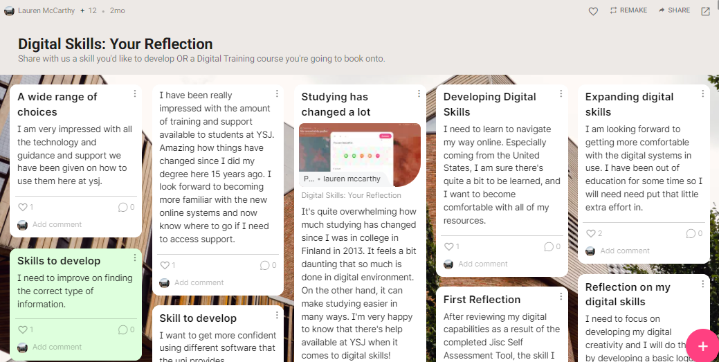 Padlet example