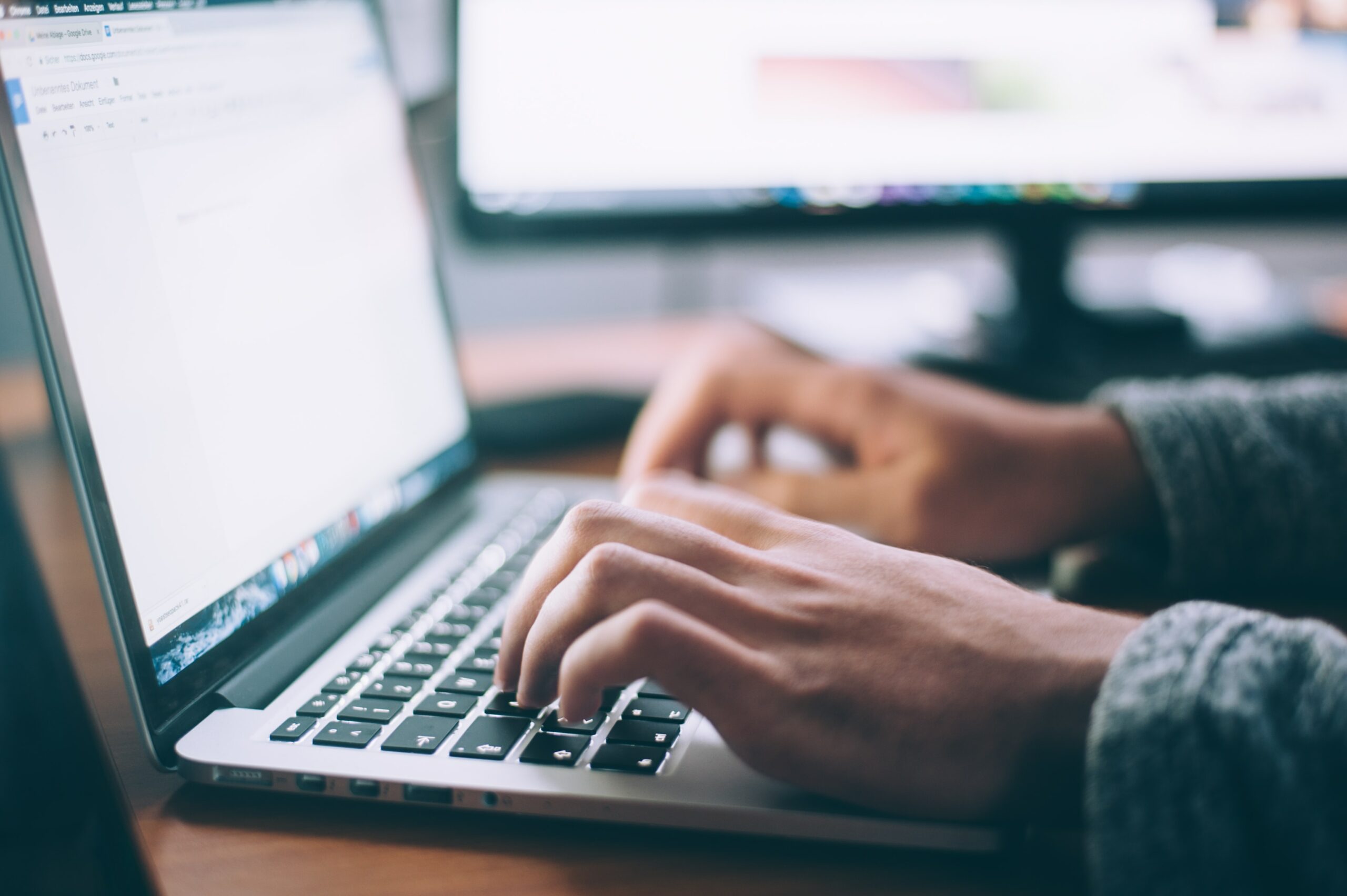 Header Image: hands on a laptop keyboard. Image for decorative purpose